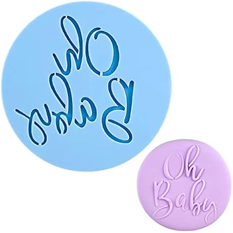 Crethink Sello de galletas en relieve "Oh Baby" Cover