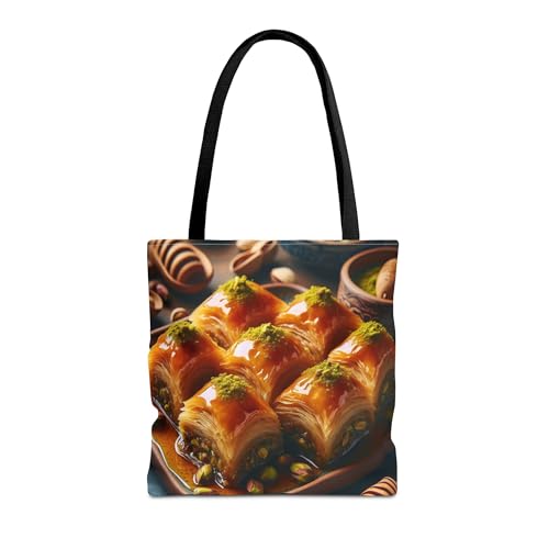 Premium Baklava Tote Bag – Reinforced Stitching Inspired by Layers of Golden Pastry
