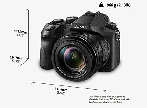 Panasonic Lumix DMC-FZ2000EG Fotocamera Digitale Bridge, 20.1 MP, Display 7.5cm, Obiettivo Leica, 4K, Nero Panasonic Lumix DMC-FZ2000EG Fotocamera Digitale Bridge, 20.1 MP, Display 7.5cm, Obiettivo Leica, 4K, Nero