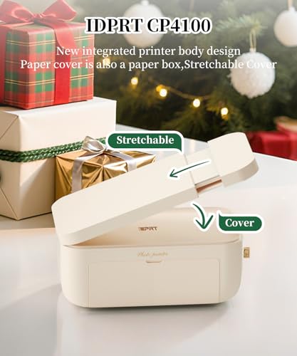 Image of iDPRT 4x6 Photo Printer with 108 Sheets & 2 Ribbons,Instant Picture Printer - Dye Sublimation, Portable Color Photo Printers for iPhone, Android, WI-Fi Connnecting, Home Use