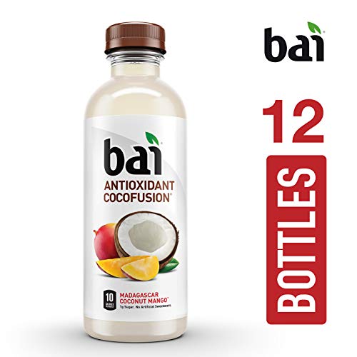 Bai Coconut Flavored Water, Madagascar Coconut Mango, Antioxidant Infused Drinks, 18 Fluid Ounce Bottle (Pack of 12) - Thumbnail 3