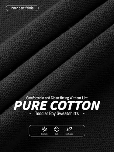 HXP 4 Pack Toddler Boys Sweatshirts Toddler Cotton Long Sleeve Pullover Sweatshirts Kids Boys Crewneck Tops Shirts3