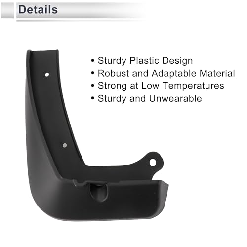 Image of X AUTOHAUX 1set Front and Rear Mud Flaps Splash Guards Mud Guards for Mazda Axela(Saloon) 2020-2023 W /Mount Accessories