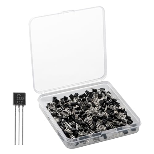 Eowpower 200 Pieces 2N2222 Transistors, 2N2222A - 92 Transistor NPN 40V 600mA 300MHz 625mW Through Hole