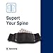 Nikken - KenkoTherm - Back Belt - Orthopedic Spine Support, Flexible Fit, Adjustable, Washable, MagFlex Pocket - XL (Up to 46