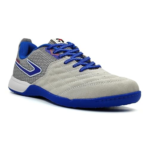 Chuteira Topper Legend Futsal - Cinza/azul - 42