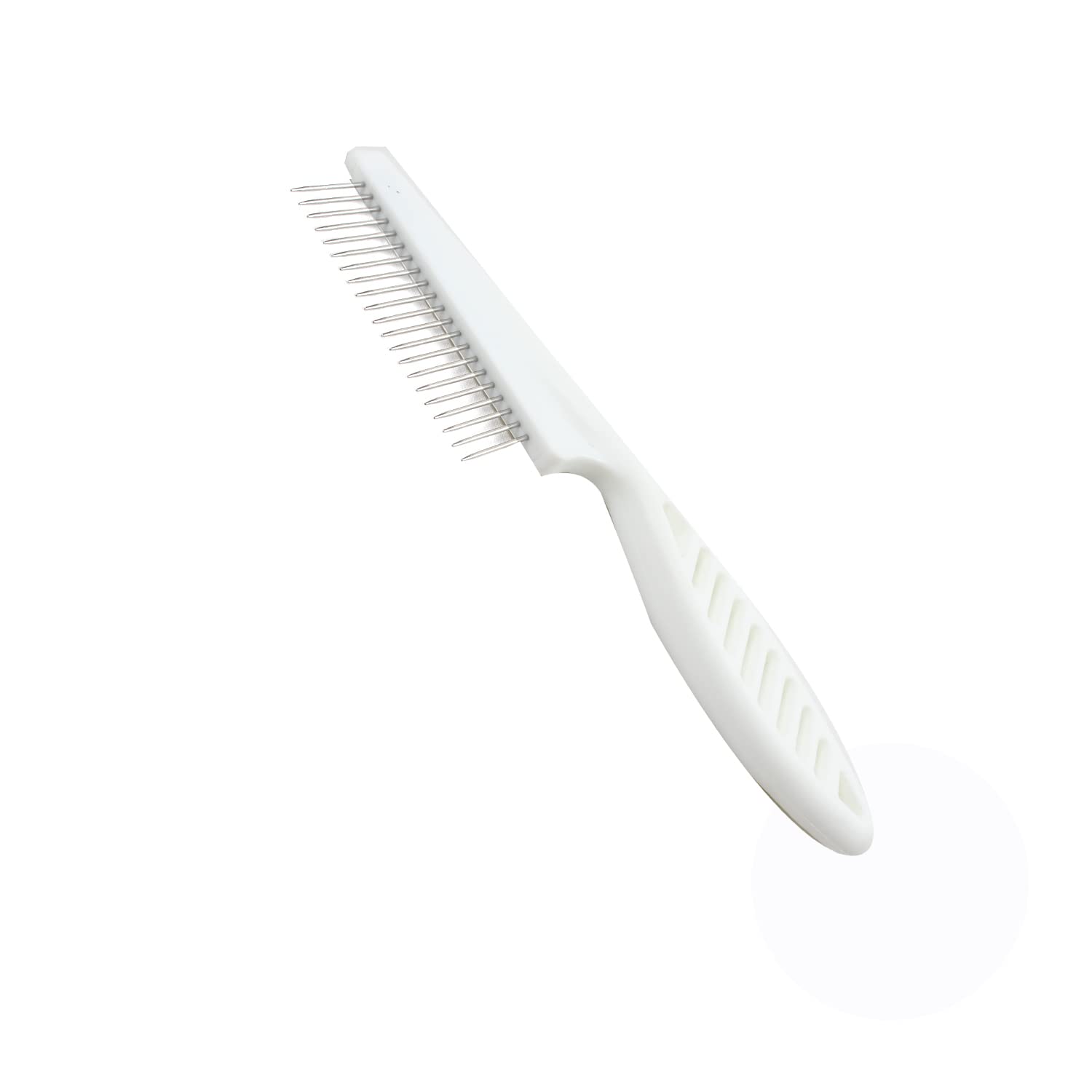 Emily Pets Dog Comb for Removes Tangles and Knots - Undercoat Rake for Dogs & Cats - Grooming Tool with Stainless Steel Teeth and Ergonomic Grip Handle - Pet Hair Comb for Home Grooming Kit(White) (B09PL29V5C) Amazon Price History, Amazon Price Tracker