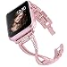BAITEYOU Band Compatible for Apple Watch Bands 38mm 40mm iwatch Series 4 3 2 1 Bands 42mm 44mm for Women Jewelry Metal Wristband Strap,Bracelet Replacement with Bling Diamond X-Link