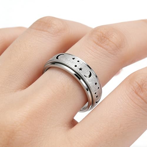 Bague rotative brillante pour adulte un bijou symbole de sérénité