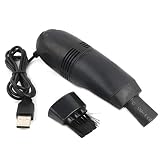 La luz LED hace que esta aspiradora USB sea fácil de aspirar.
