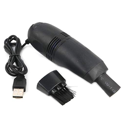 Ordenador USB de tamaño pequeño Aspirador de teclado Mini aspirador Mini limpiador Computadora para PC Computadora portátil (negro) ToGames-ES