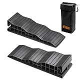 Froli Stufenkeil 2er Set – Auffahrkeile für Wohnmobil & Wohnwagen inkl. Tasche – 3-Höhen-Stufen 45/75/105 mm – bis 8 t Gesamtgewicht – Höhenausgleich für Camper – Made in Germany
