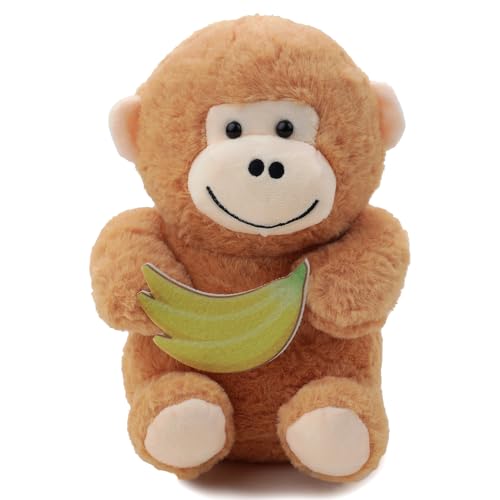 Image of Soft Brown Monkey Plush Toy 30CM | Cute Stuffed Soft Toy for Kids, Babies & Toddlers | Hug-Friendly Stuffed Animal, Soft & Washable Teddy Monkey