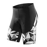 Material elástico y transpirable---El pantalon bicicleta está hecho de 80% nylon y 20% spandex. El material es cómodo, transpirable y hará que el sudor se seque rápidamente. Además,el 20% spandex proporciona más capacidad de elasticidad que también evita que el viento vierta adentro.
