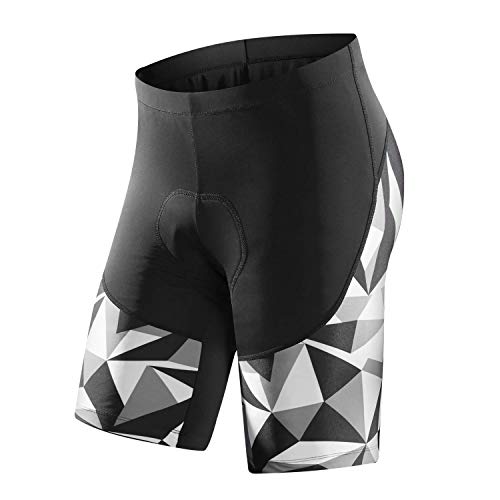 Santic Cycling Shorts Men Padded Cycle Shorts Mens Mountain Bike MTB Shorts for Men Grey EU XS
