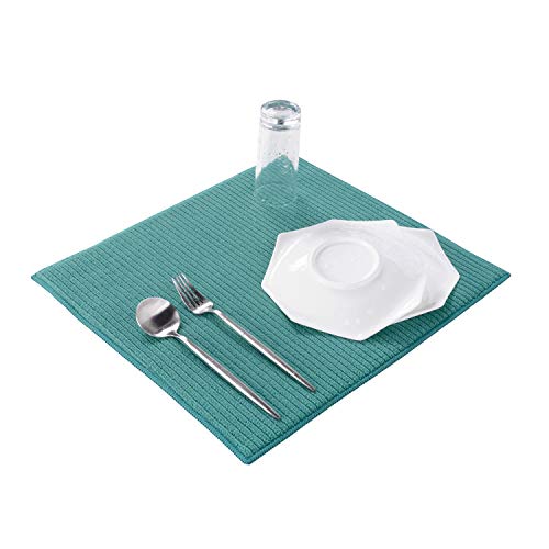Absorbent, Reversible Microfiber Dish Drying Mat For Kitchen, 16 Inch X 18 Inch #TOP5