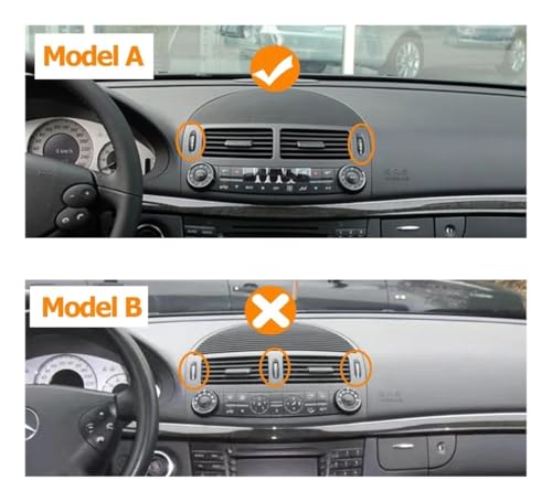 Rejilla ventilación de aire acondicionado central para tablero Mercedes E260 E280 6