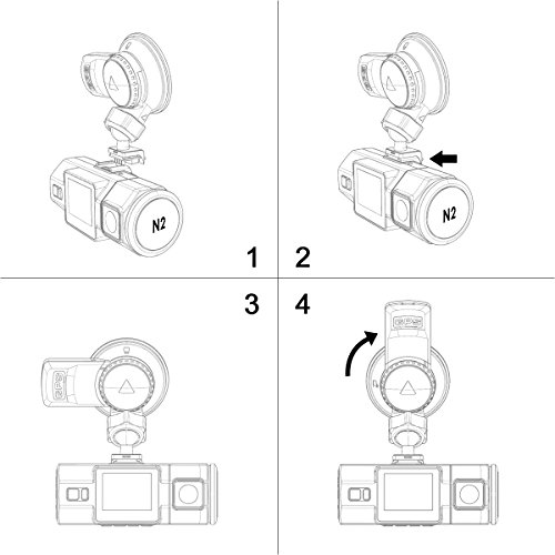 Vantrue N2 Pro, N2, T2, R3, X3 Dash Cam GPS Receiver Module Mini USB Port Car Suction Cup Mount for Windows and Mac - Thumbnail 4