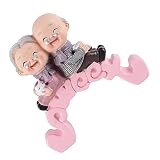 Abaodam 1 Pieza De Adornos para Abuelos Regalo del 50 Aniversario Figuritas para Padres Y Abuelos Estatua Dorada De Matrimonio Estatua para Marido Y Mujer Decoración para Parejas