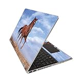 MightySkins Glossy Glitter Skin for HP Pavilion x360 15" (2020) - Horse | Protective, Durable High-Gloss Glitter Finish | Easy to Apply, Remove, and Change Styles | Made in The USA