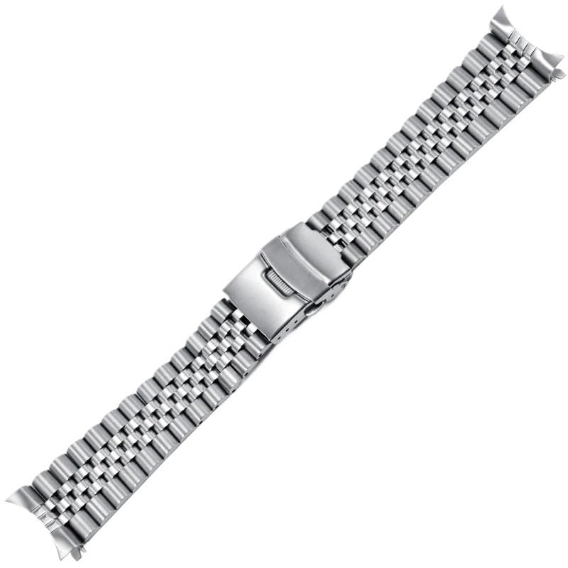 Bracelet montre acier à bout arrondi résistant à la sueur pour éviter l'usure