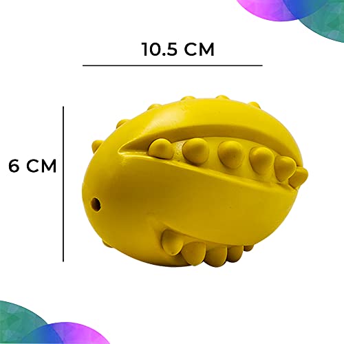 Goofy-Tails-Dog-Ball-Dog-Toys-Rubber-Studded-Rugby-Ball-for-Dogs-Non-Toxic-Chew-Toys-for-Dogs-Yellow-Rugby-Ball-for-Dog-Dog-Toy-for-All-Breeds-Ideal-Dog-Balls-for-Medium-and-Large-Dogs
