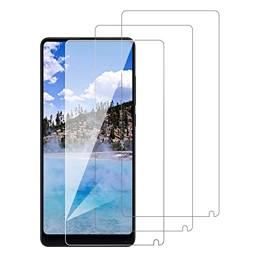 [3 Pack] Amonke Protector Pantalla para Xiaomi Mi Mix 2 Cristal Templado, Plana pero Incompleta Cobertura, 9H Dureza, Compatible con Carcasa, Screen Protector para Xiaomi Mi Mix 2