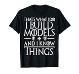 Funny Building Models T Shirts Gifts. Love to Build Models.
