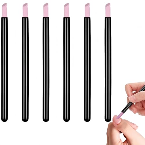Limes à Cuticules,6 PCS Polissoirs à Ongles,Manucure Dissolvant de Cuticules,Limes à Ongles en Pierre Ponce,Convient pour Morte de Salon D'épluchage de...