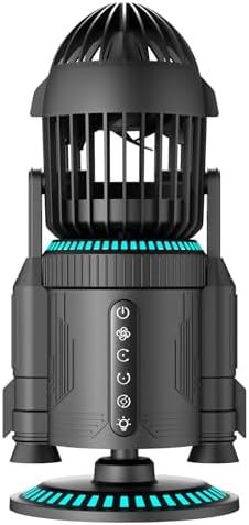 Creative Rocket Desktop Fan with Light Spray Three-Gear Rapid Cooling, Humidification Cooling, Rechargeable Quiet Small Table Fan for Office Living Room Display Case, Decorative Ornaments Cool Gifts Creative Rocket Desktop Fan with Light Spray Three-Gear Rapid Cooling, Humidification Cooling, Rechargeable Quiet Small Table Fan for Office Living Room Display Case, Decorative Ornaments Cool Gifts