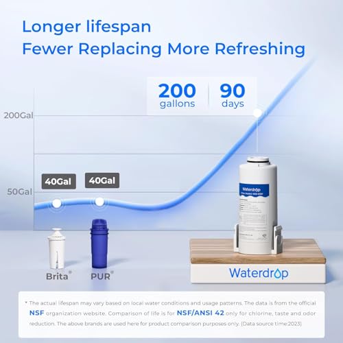 Image of Waterdrop ED01W Electric Water Filter Pitcher with 2 Filters, Reduce 99.6% of Lead and 45+ Impurities, 15-Cup 200-Gallon Capacity, Rechargeable Instant Dispenser, NSF /ANSI 42&53&401&372, White | NSF /ANSI 42&53&401&372, Reduce 99.6% of Lead and 45+ Impurities, Rechargeable Instant Dispenser, Does not Lower TDS