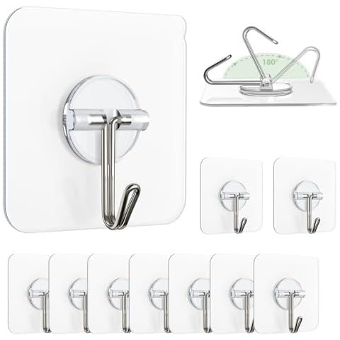 Lomrsiul Clear Adhesive Wall Hooks Cover