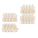 Sbshiouu 4 marcos de madera sin pintar para niños y adultos, marco de fotos