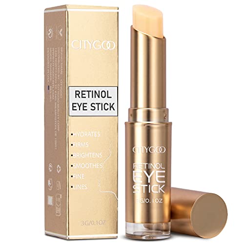Retinol Eye Stick, Retinol Eye Cream With Collagen, Hyaluronic Acid For Dark Circle and Puffiness, Wrinkles in 3-4 Weeks, Under Eye Cream Anti Aging, For Puffiness and Bags Reduces Fine Lines