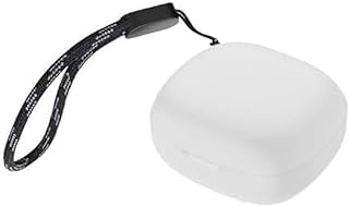 جراب سيليكون مع حبل تعليق متوافق انكر ساوند كور R50i لون أبيض منفذ الشاشة