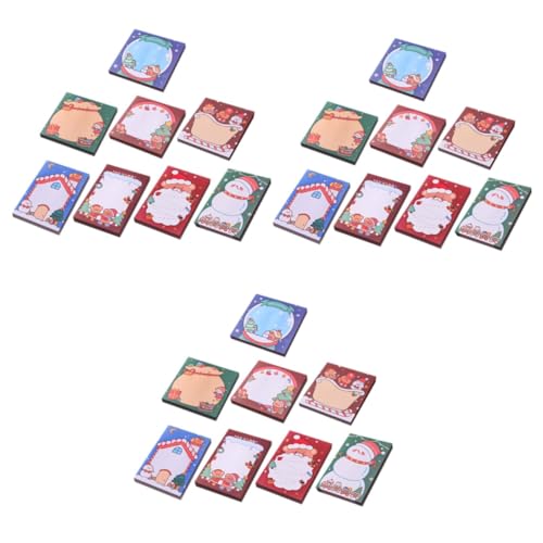 Notes autocollantes de Noël pour organiser vos cadeaux et vos surligneurs pastels de bureau