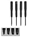 ProTool 4-Piece Precision Triangle Tip Screwdriver Set - 1.6 to 2.3mm - Electronics, Game Systems, Cell Phone, Appliances, Silver