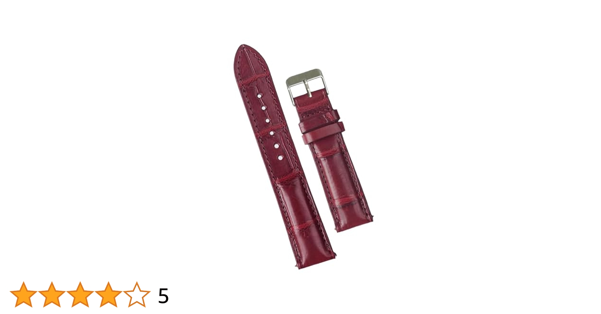 ★早い者勝ち★ 赤 クロコダイル風 Amazon | [vietnamcreations] 18mm クロコダイル腕時計ベルト