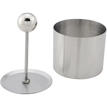 JianLing 1Set Round Cake Stick Moldlings Set Tray Dessert Moldlings Metal Baking Cutter Small Box Packaging Silver For Making Cheese Bricks and Rice Balls