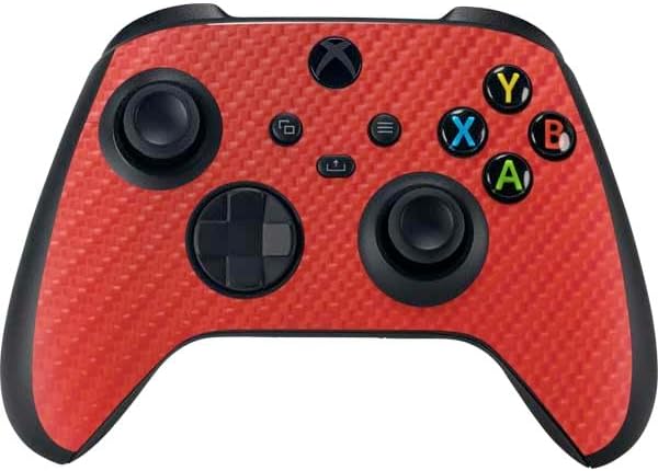 Skinit Decal Gaming Skin Compatible with Xbox Series X Controller - Silver Carbon Fiber Specialty Texture Material Design