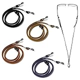 【Material】Diese Brillenfassungen bestehen aus PU-Leder, das robuste, aber weiche und flexible Leder ist nicht leicht zu tragen oder zu brechen, langlebig.
