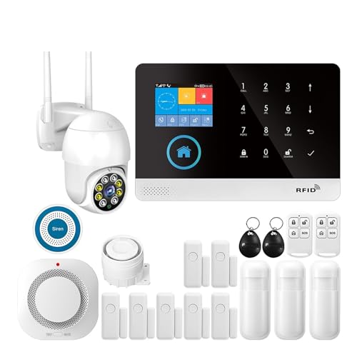 Tuya Smart Wifi Hemsäkerhet Larmsystem Trådlöst GSM Panel Life App Kontroll Arbete Komplett Larmsystem(E...)