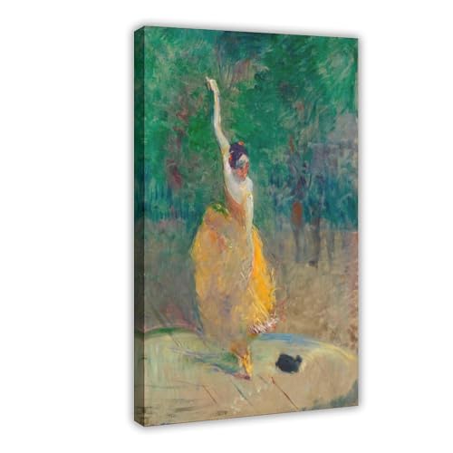 Impression sur toile Toulouse Lautrec Spanish Danseuse déco murale premium 61x91