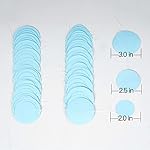 Light Blue Paper Garland Circle Dot Streamer Party Banner Backdrop Hanging Decorations, 20 Feet in Total - Image 3