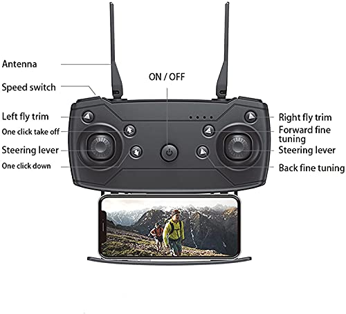 meekiee Drone RC profissional à prova d'água 2021 com rotação de câmera 4K, drone com câmera dupla