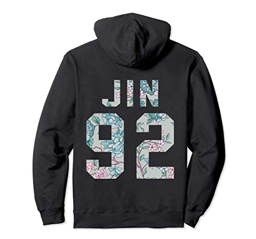 Official BTS Jin 92 Kpop Bangtan Boys Merchandise BTS09FLR Pullover Hoodie