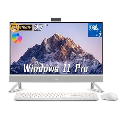 Dell 27" All in One FHD Desktop Computer, Core 7 150U, 64GB DDR5, 2TB SSD