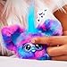 Furby Furblets Luv-Lee Mini Friend, 45+ Sounds, K-Pop Music & Furbish Phrases, Electronic Plush Toys for Girls & Boys, Purple & Blue, Back to School Gifts, Ages 6+