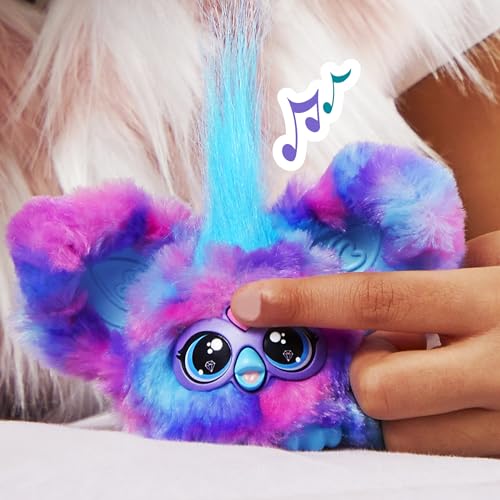 Furby Furblets Luv-Lee Mini, K-POP Musik & Sätze in Furbisch (über 45 Geräusche), Kuscheltier in Pink-Lila-Blau, für Kinder ab 6 Jahren
