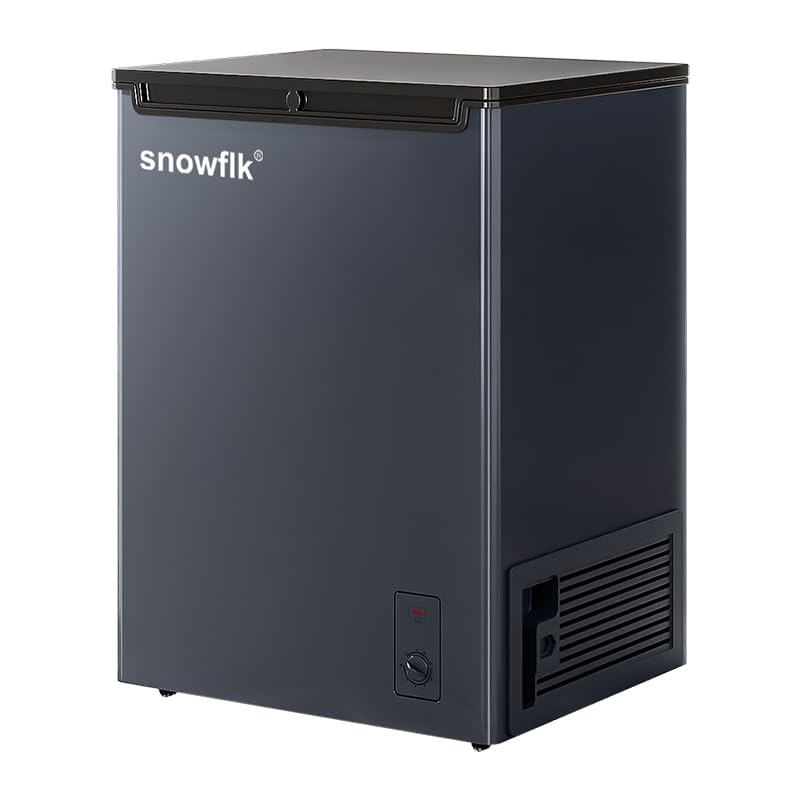 5.3 cuft Chest Freezer - Compact, Energy-Efficient & Quiet Mini Deep Freezer with Removable Baskets for Apartments, RVs, and Garages